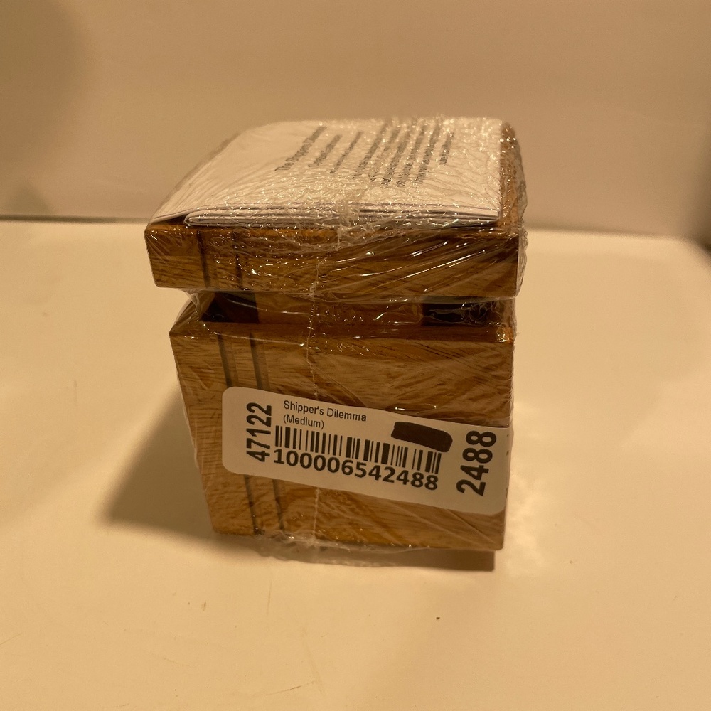 Wooden Brain Teaser/Puzzle. The Shippers Dilemma New